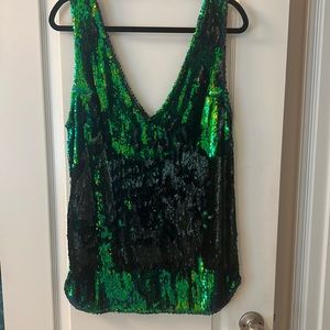 Intimately Free People multi color sequin tank top blouse